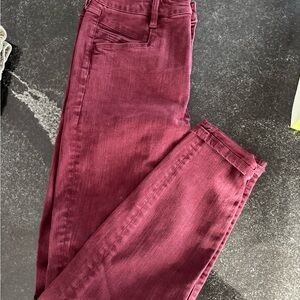 Liverpool Women's Dark Red Straight Leg Jeans
